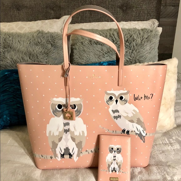 kate spade Handbags - Kate spade Len Owl Tote Set